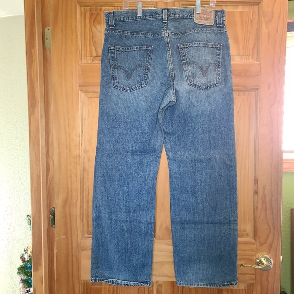 Levi's 569 Loose Straight Blue Jeans - Picture 6 of 11